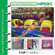 popular toy car plastic baby shopping cart for renting
